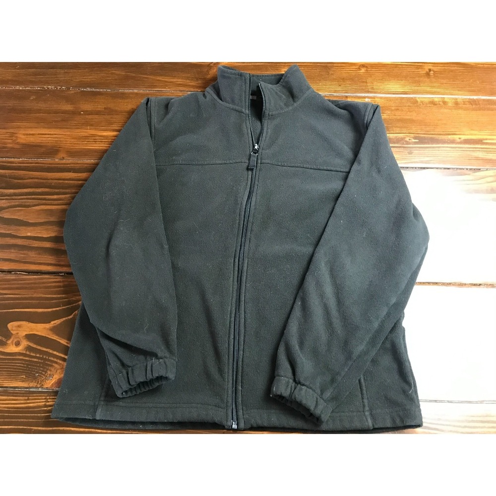 Star Jacket, Mens Size Small, Black, Full Zip, Long Sleeve, Fleece